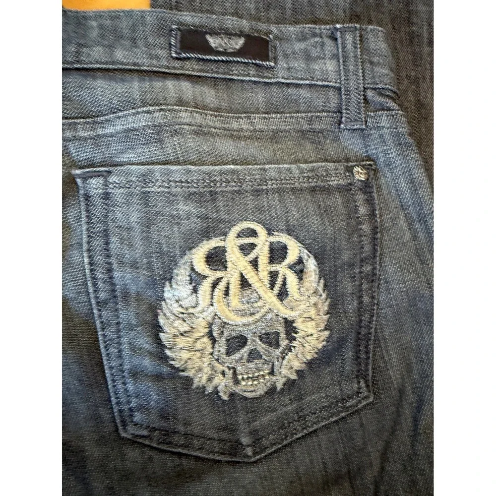 Rock & Republic Stella Skull denim‎ blue jeans